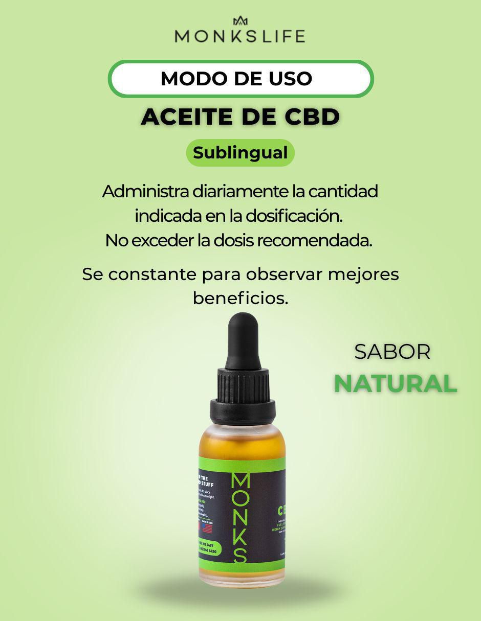 Aceite de CBD sabor natural de 30 ml 4