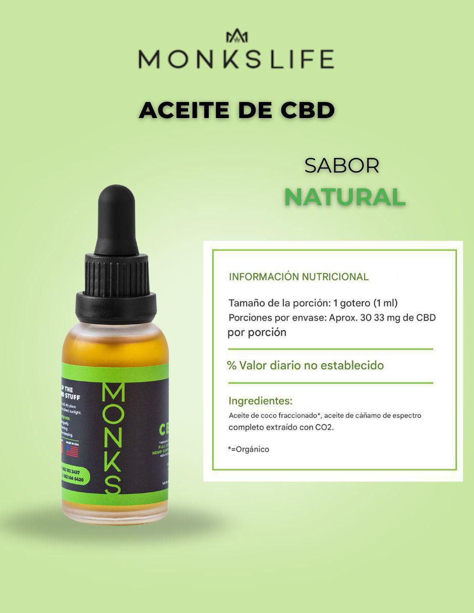 Aceite de CBD sabor natural de 30 ml 5