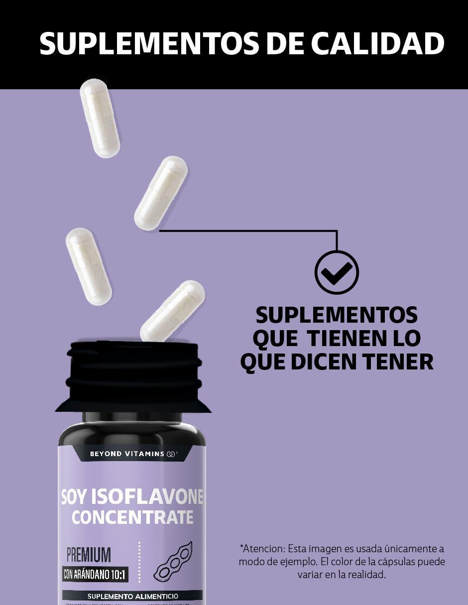 Soy Isoflavone Concentrate Isoflavonas Arándano Aguaje de 60 cápsulas 2