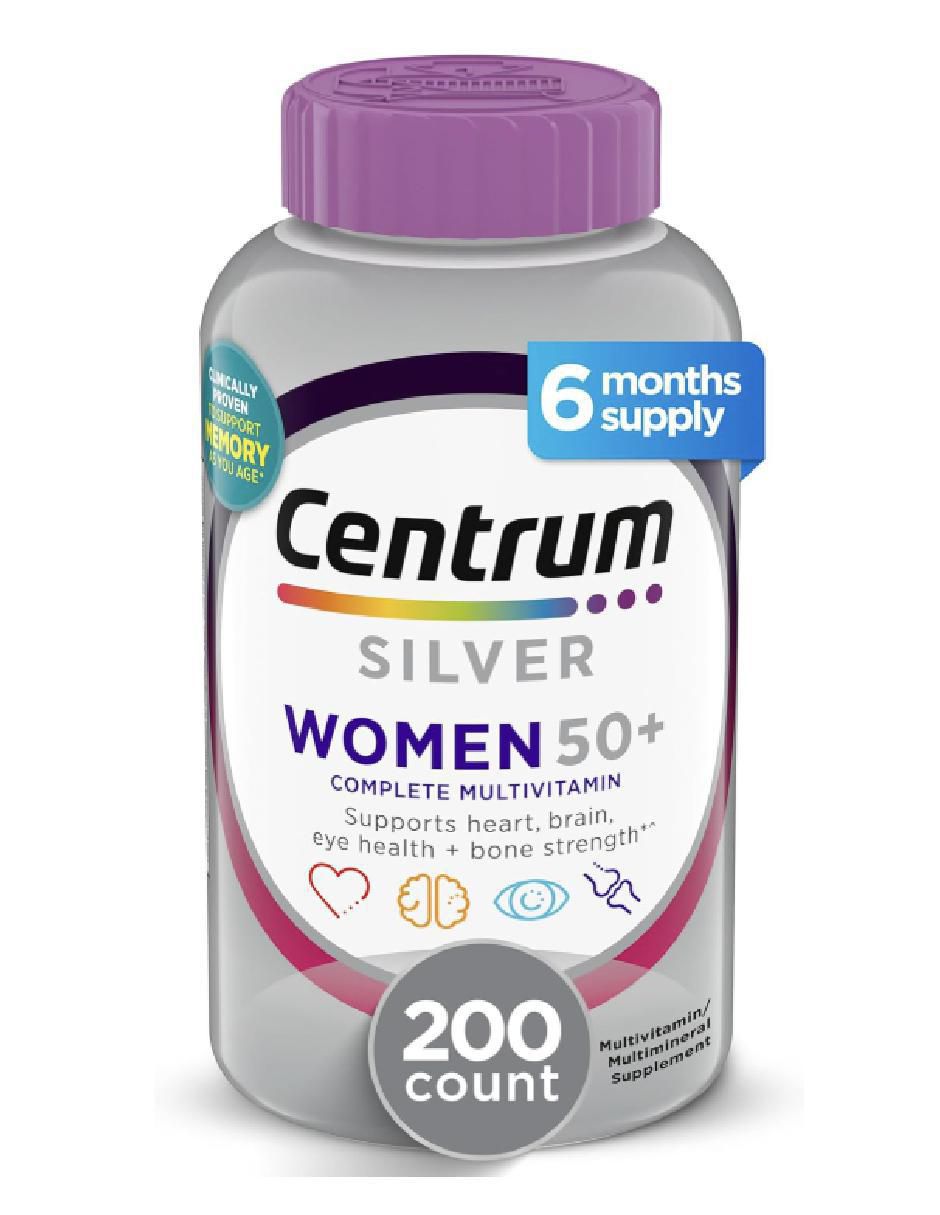 Silver 50+ vitamina tabletas para mujer