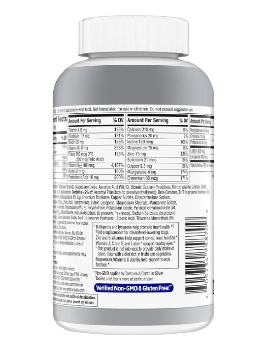 Multivitamínico suplemento alimenticio tabletas para hombre 2