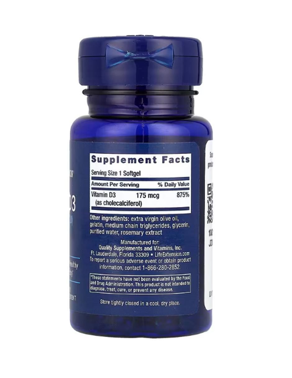 Vitamina D3 de 60 cápsulas 2