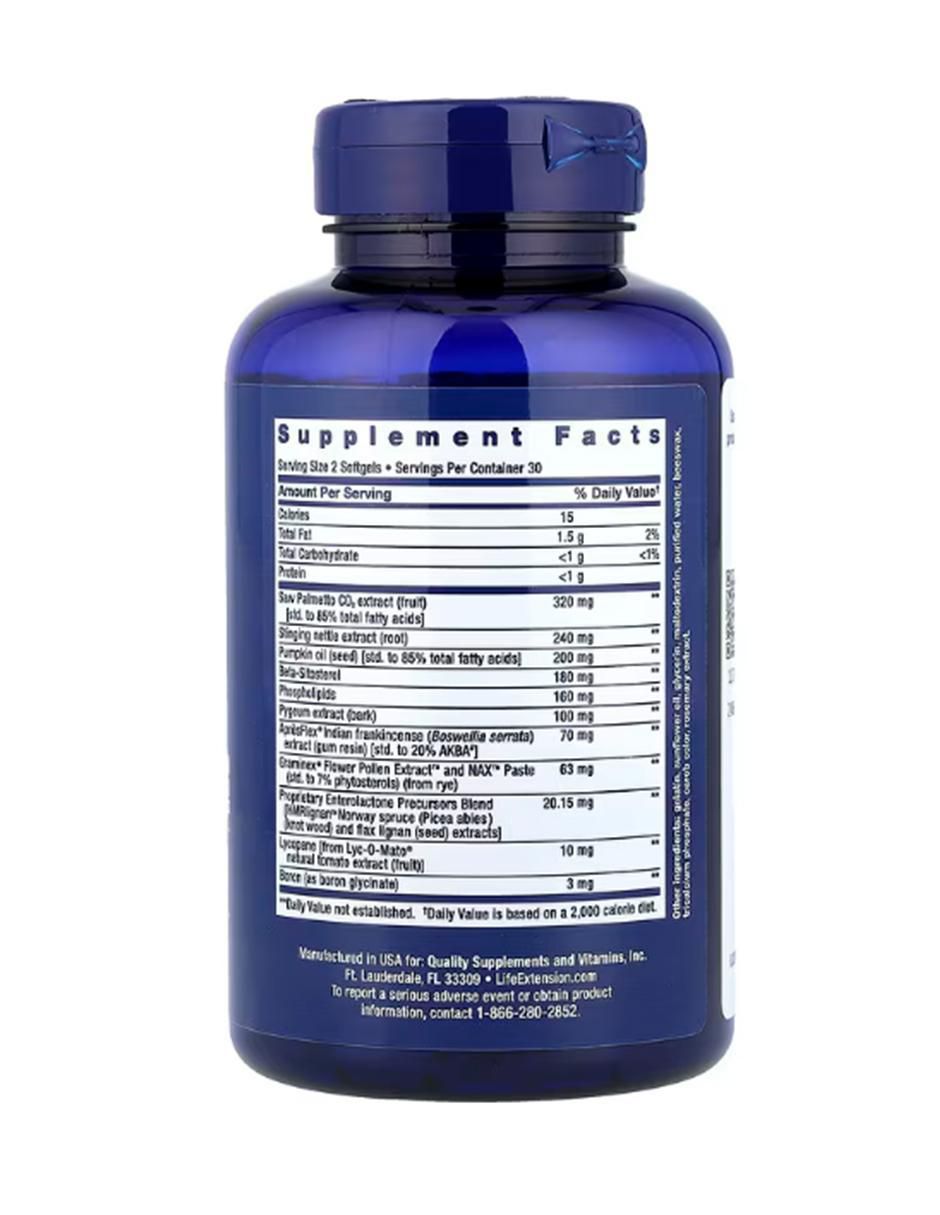 Prostate con saw palmetto de 60 cápsulas 2