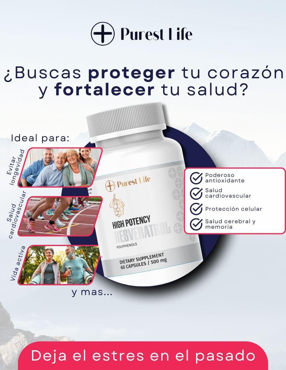 Resveratrol sabor natural de 60 cápsulas 2