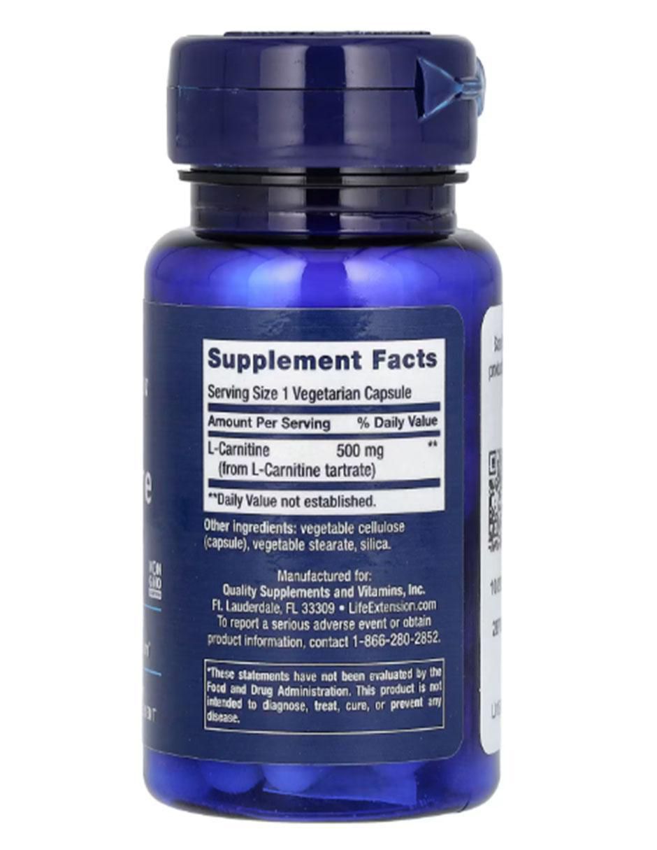 L-Carnitina de 30 cápsulas 2