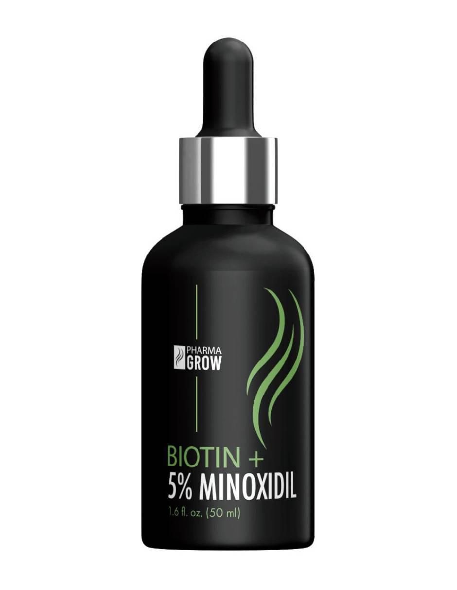 Minoxidil 5% + Biotina– Solución Tópica para Crecimiento, Fortalecimiento y Anticaída del Cabello Pharma Grow con minoxidil de 50 ml Minoxidil 5% + Biotina– Solución Tópica para Crecimiento, Fortalecimiento y Anticaída del Cabello Pharma Grow con minoxidil de 50 ml