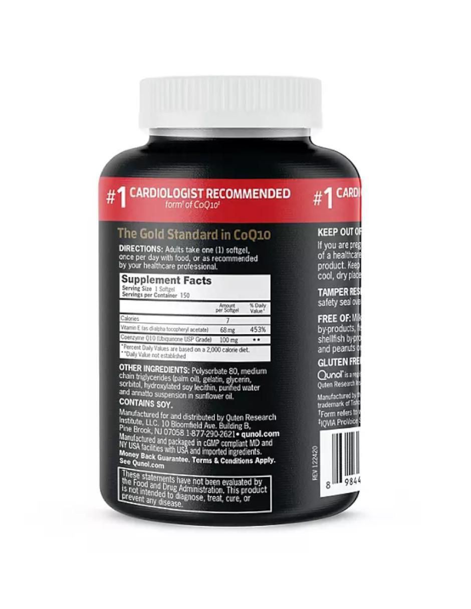 Ultra CoQ10 Qunol de 150 cápsulas 3