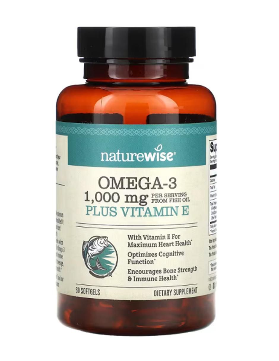 Omega con vitamina E con omega 3 de 60 cápsulas Omega con vitamina E con omega 3 de 60 cápsulas