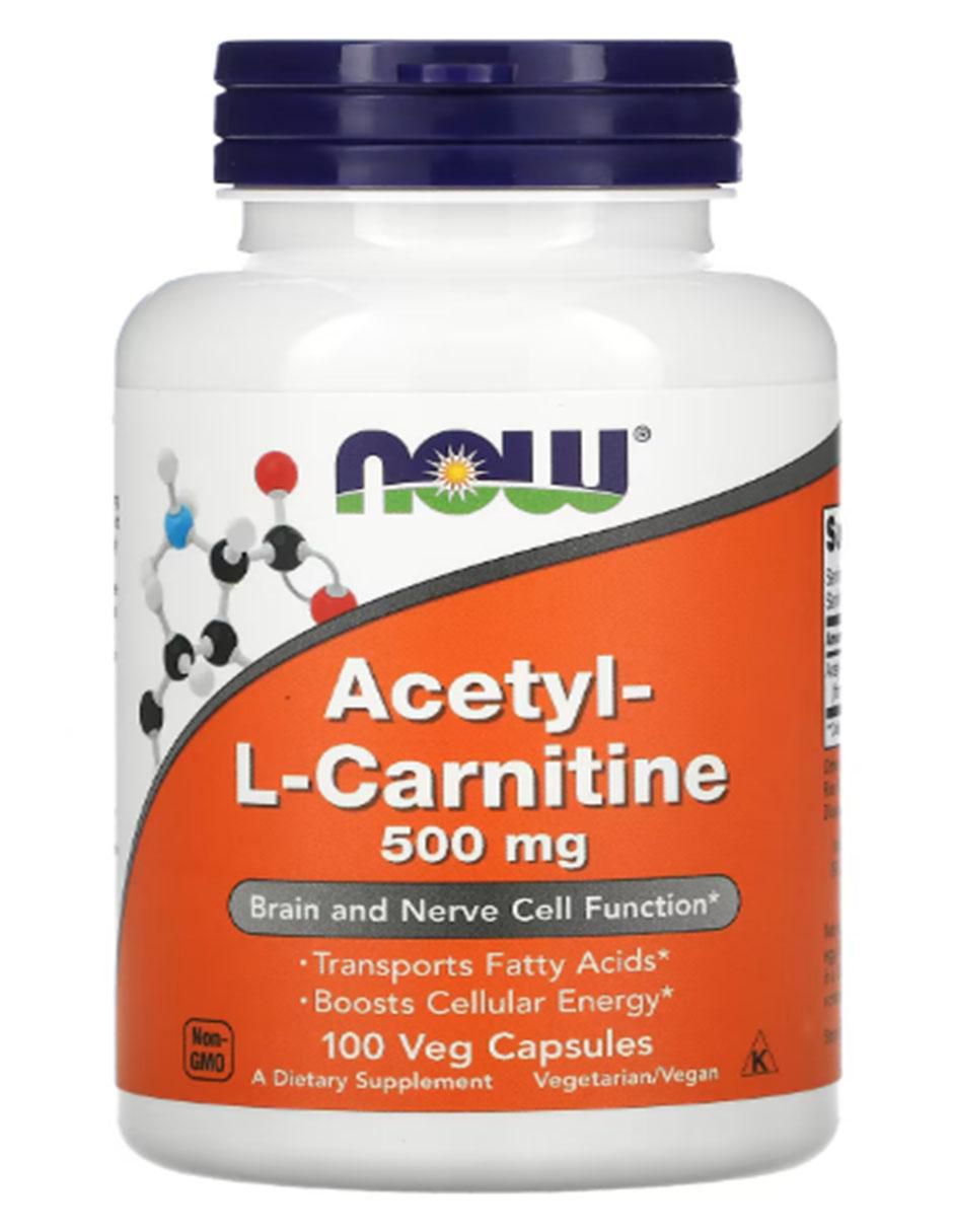 venta de l carnitina Acetil-L-Carnitina Now Foods de 100 cápsulas