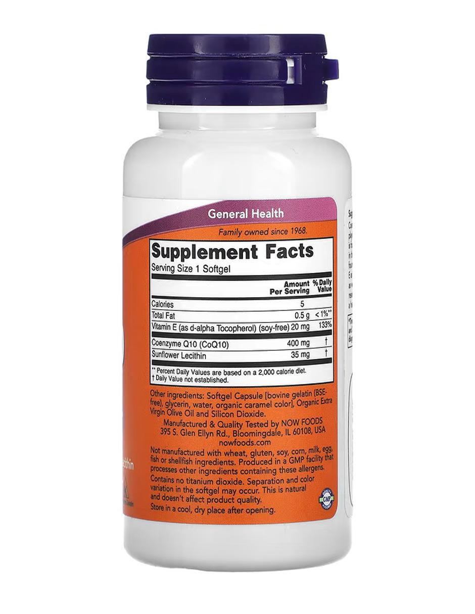 CoQ10, 400 mg de 30 cápsulas 2