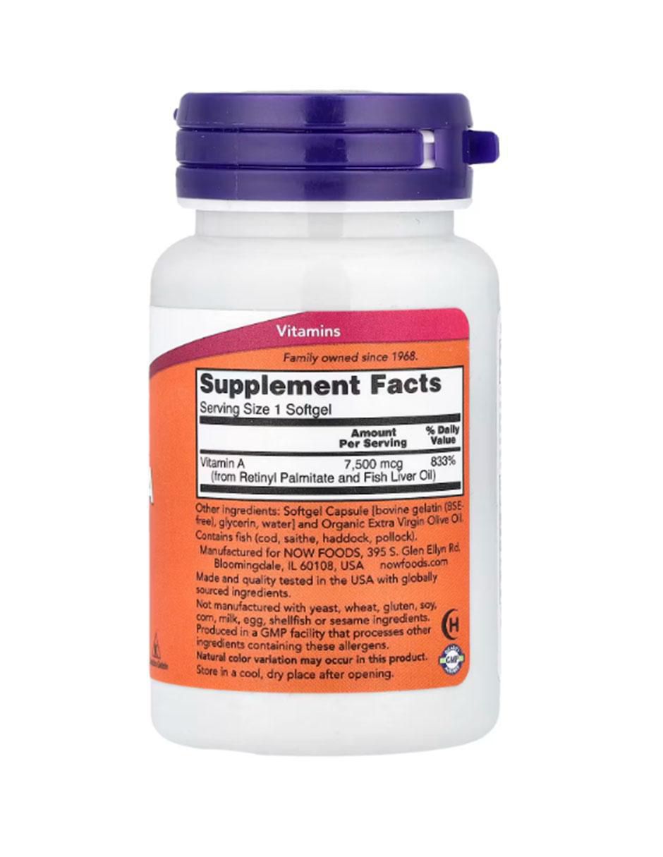 Vitamina A de 100 cápsulas 2