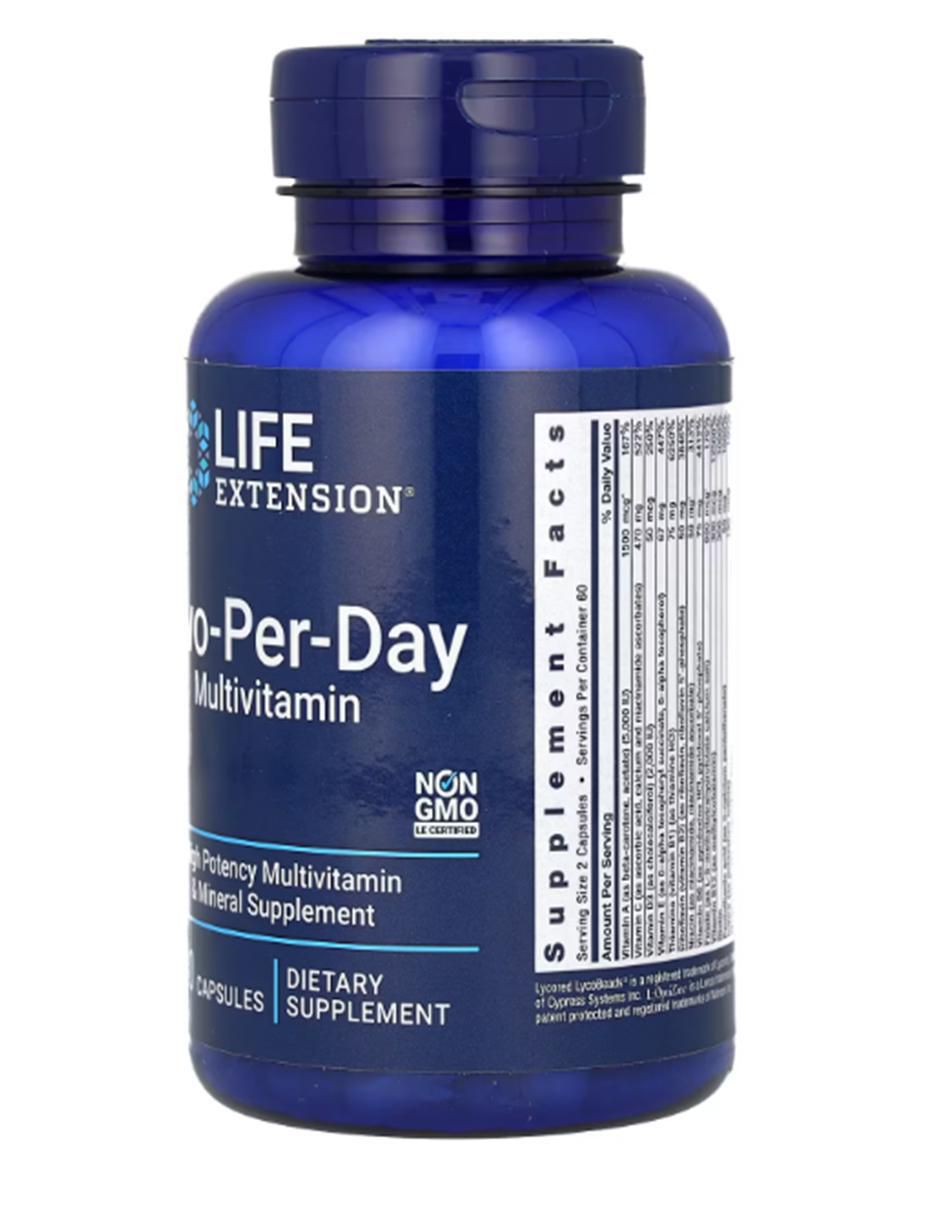 Multivitamínico de 120 cápsulas 2