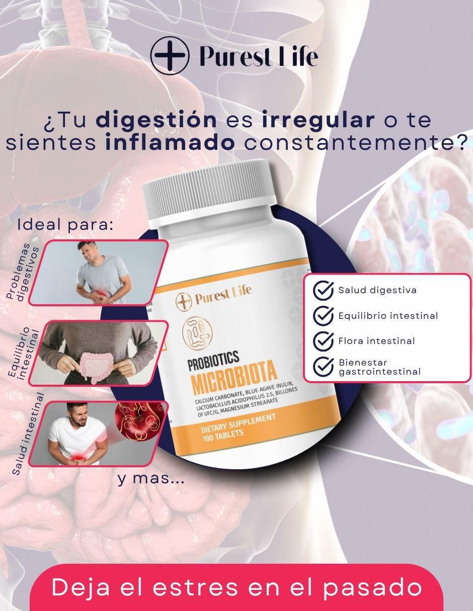 Microbiota con prebióticos de 100 cápsulas 2