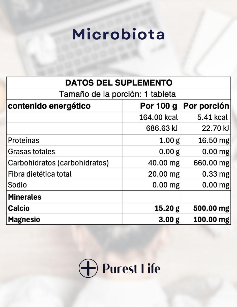 Microbiota con prebióticos de 100 cápsulas 3