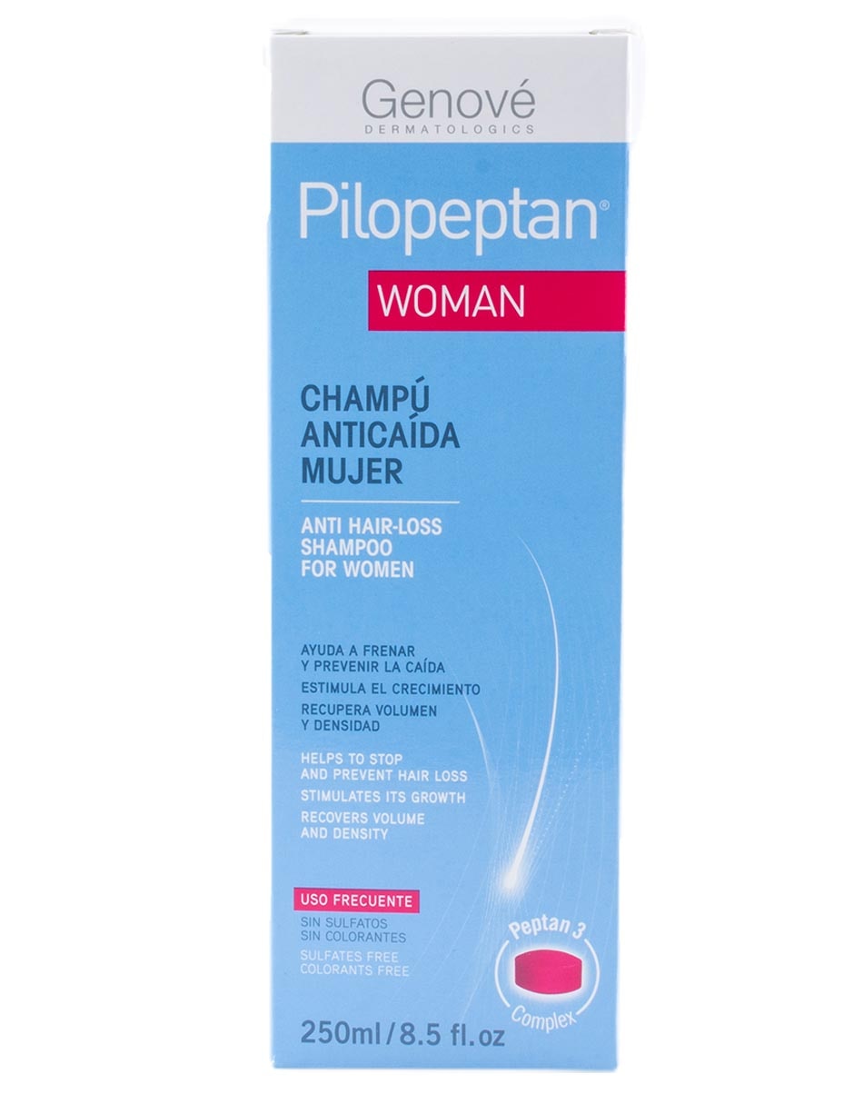 Shampoo anticaída para cabello Woman Shampoo Pilopeptan 250 ml