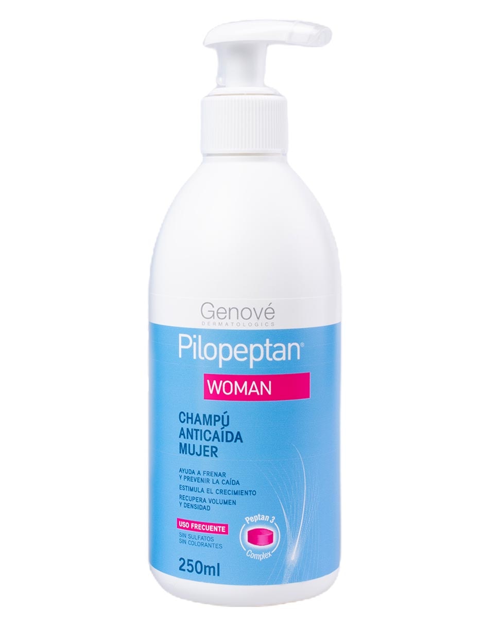 Shampoo anticaída para cabello Woman Shampoo Pilopeptan 250 ml 2