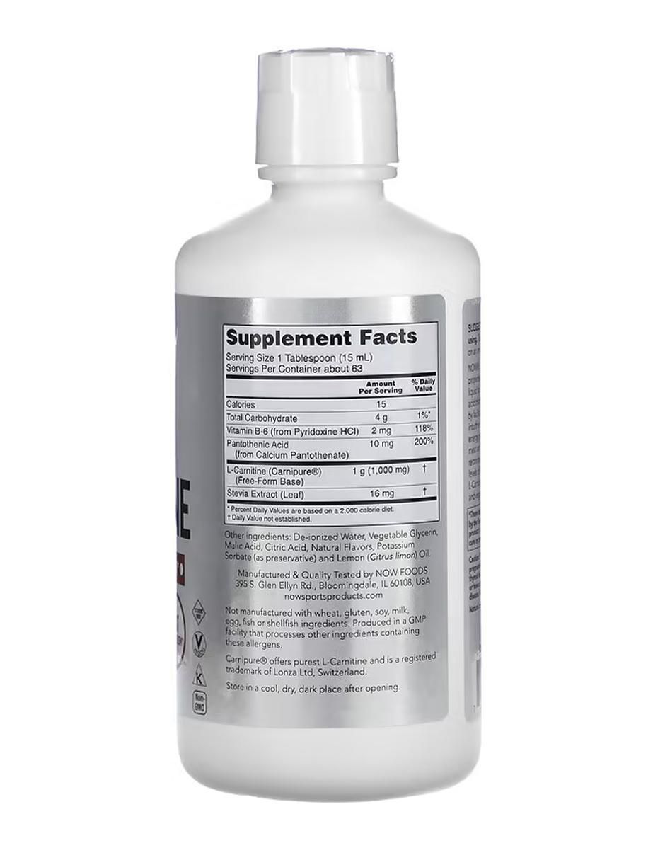 L-carnitina líquida, Cítricos, 1000 mg sabor cítrico 2