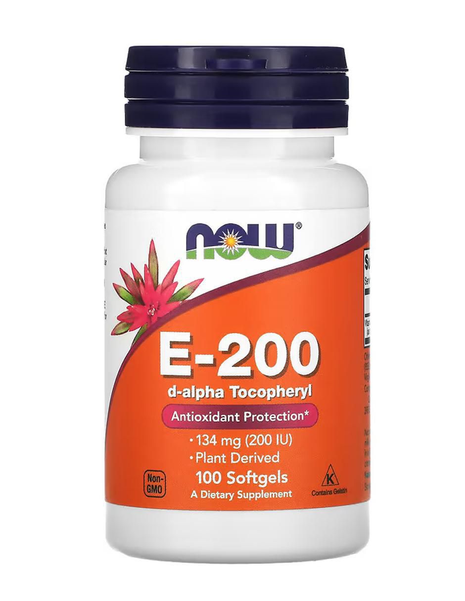 Vitamina E-200, 134 mg (200 UI), blandas de 100 cápsulas