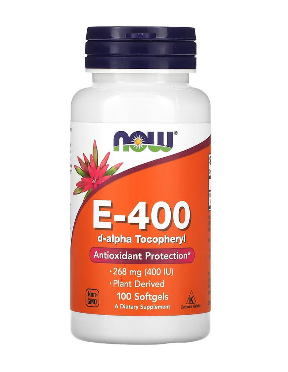 E-400, 268 mg (400 UI), blandas con vitamina e de 100 cápsulas E-400, 268 mg (400 UI), blandas con vitamina e de 100 cápsulas