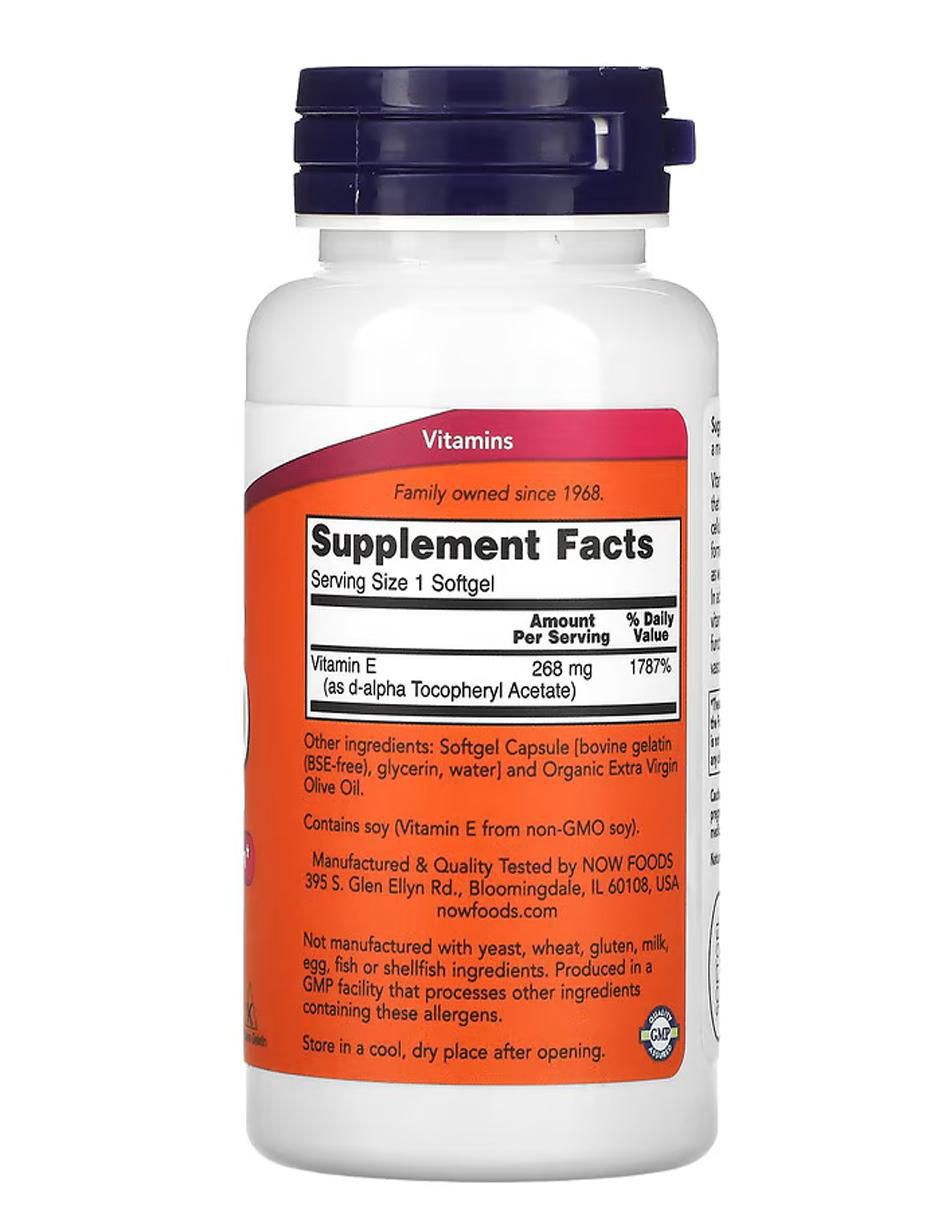 E-400, 268 mg (400 UI), blandas con vitamina e de 100 cápsulas 2