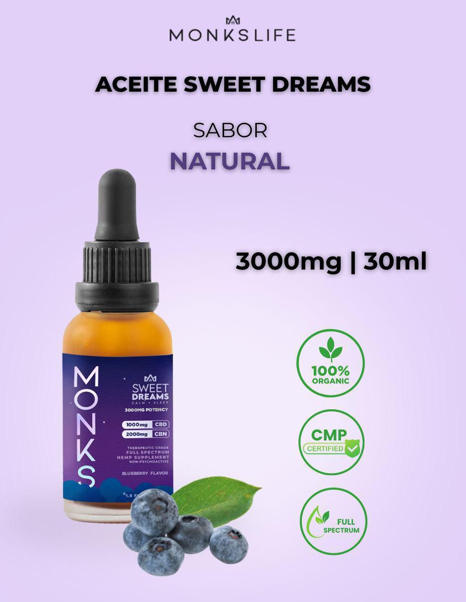 Aceite Sweet Dreams con CBD y CBN sabor mora azul de 30 ml 6