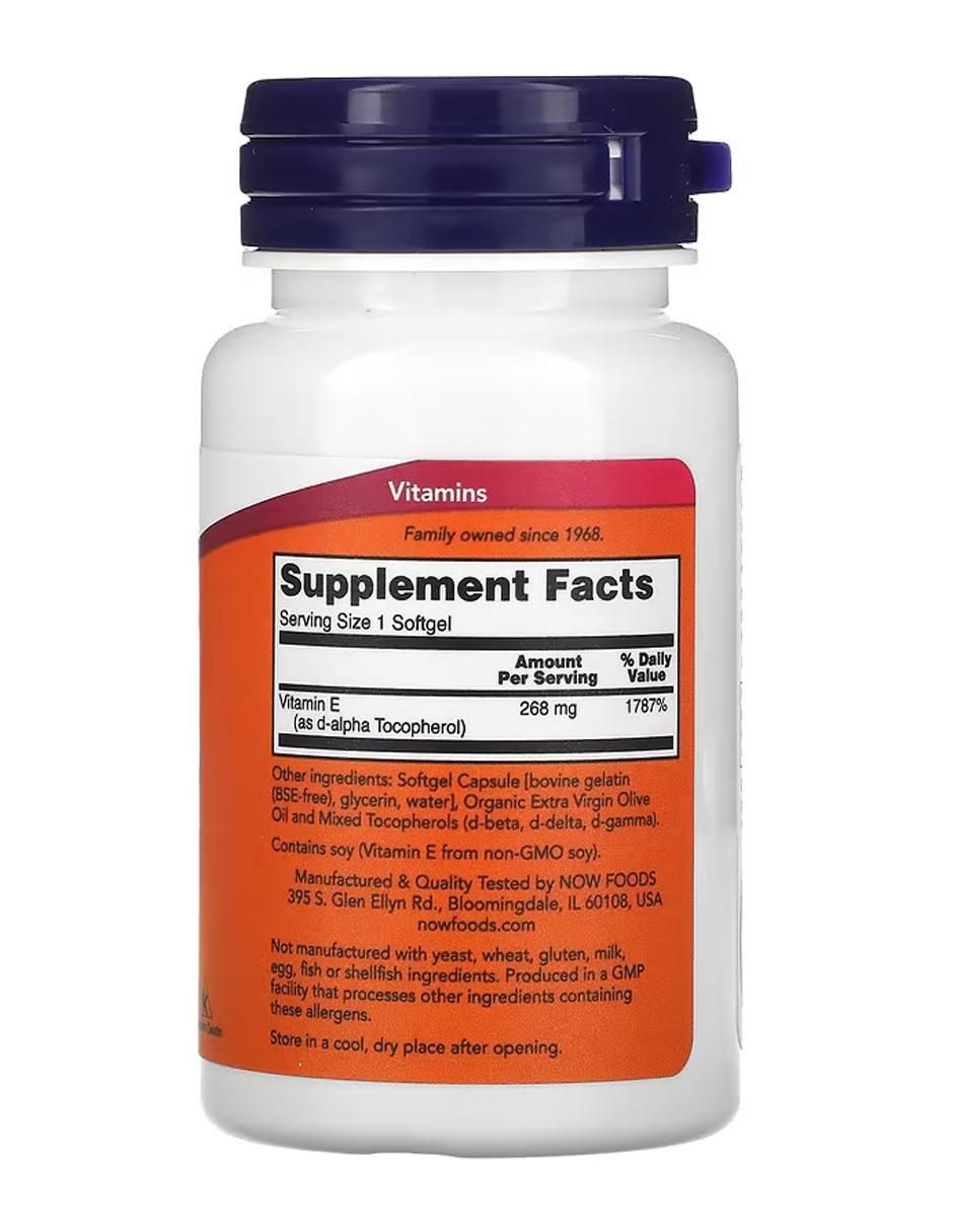 E-400, 268 mg (400 UI) con vitamina e de 50 cápsulas 2