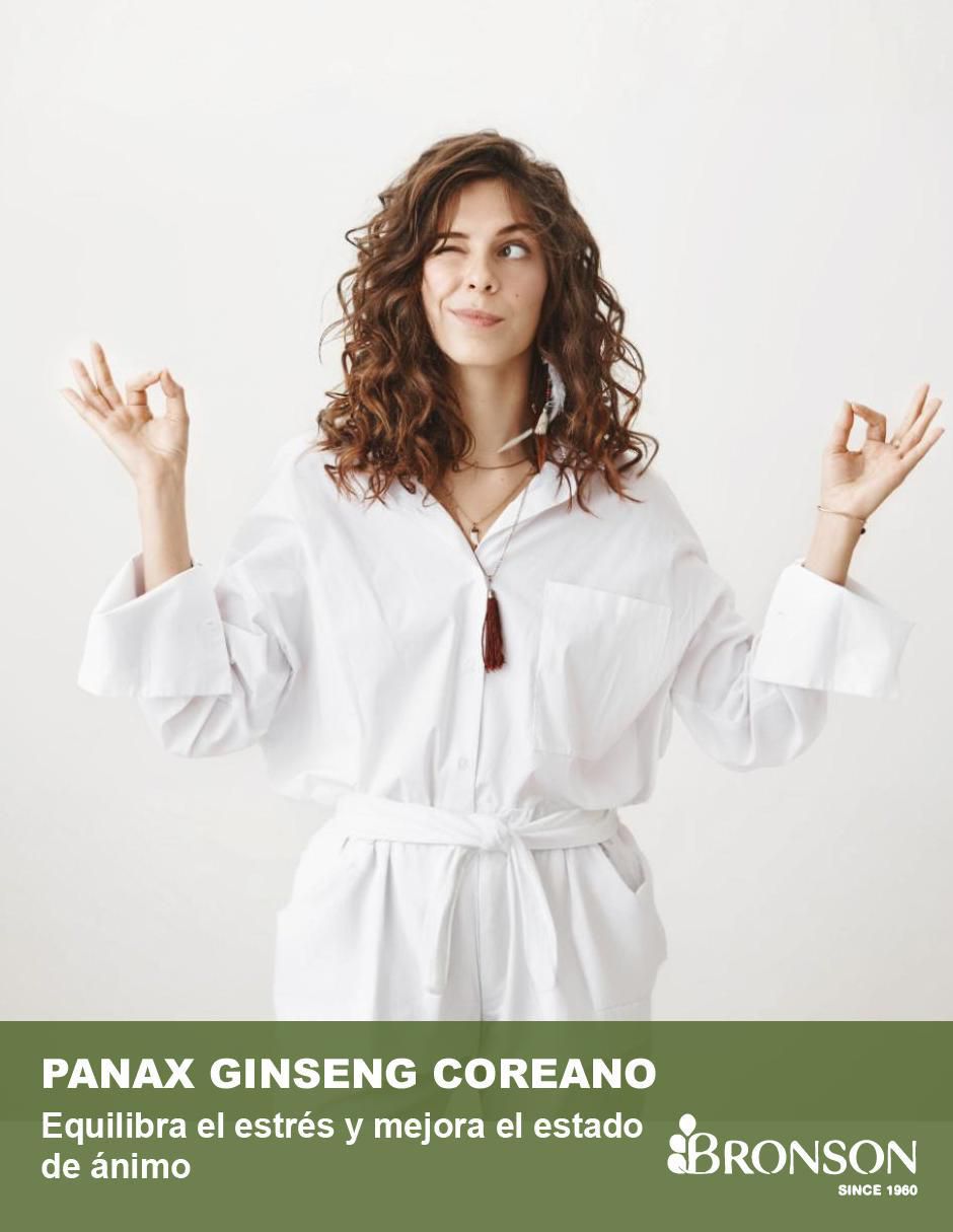 KOREAN PANAX GINSENG Bronson con ginseng de 120 cápsulas 8