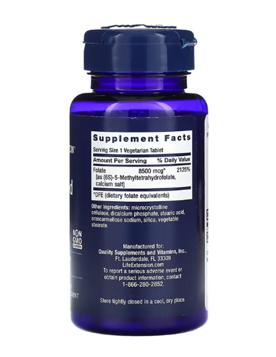 Folato con vitaminas y minerales de 30 cápsulas 2