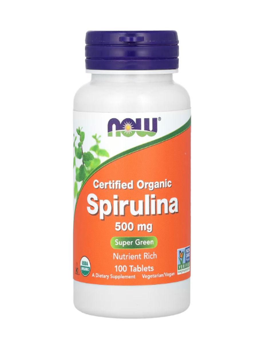 Espirulina orgánica con alga espirulina de 100 tabletas