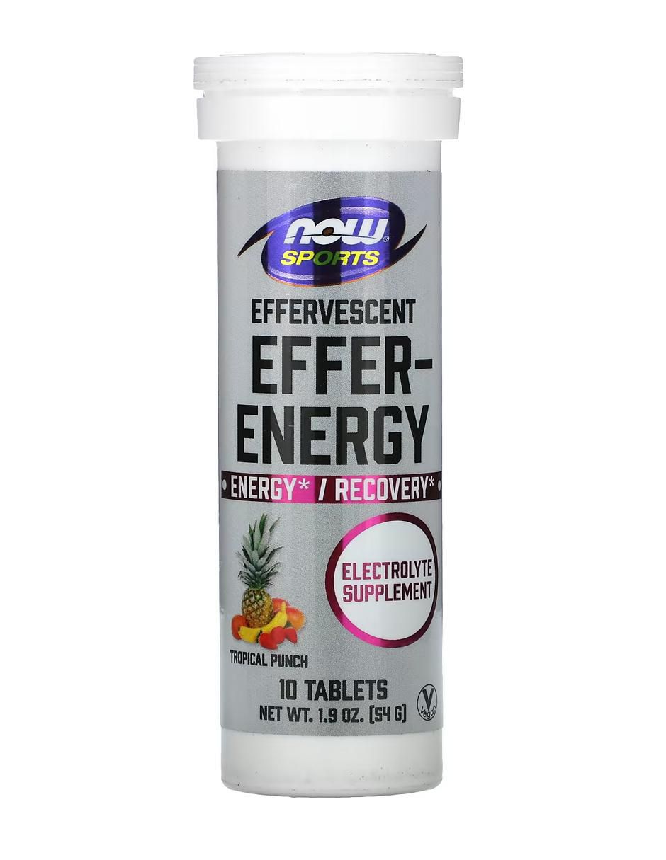 Hidratación efervescente, Effer-Energy, Ponche de frutas tropicales con calcio sabor ponche de frutas de 10 tabletas Hidratación efervescente, Effer-Energy, Ponche de frutas tropicales con calcio sabor ponche de frutas de 10 tabletas