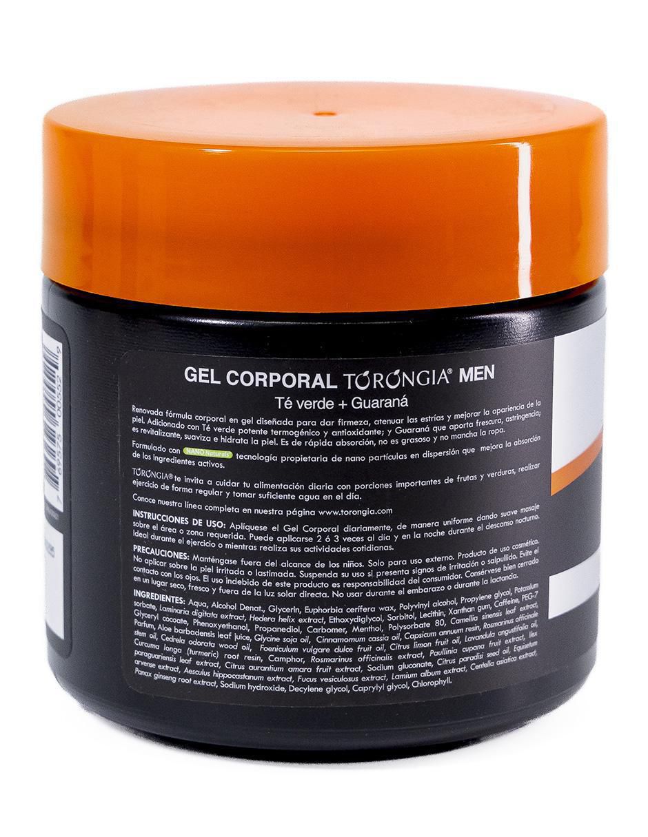 Gel corporal reafirmante Té Verde + Guaraná Men 3