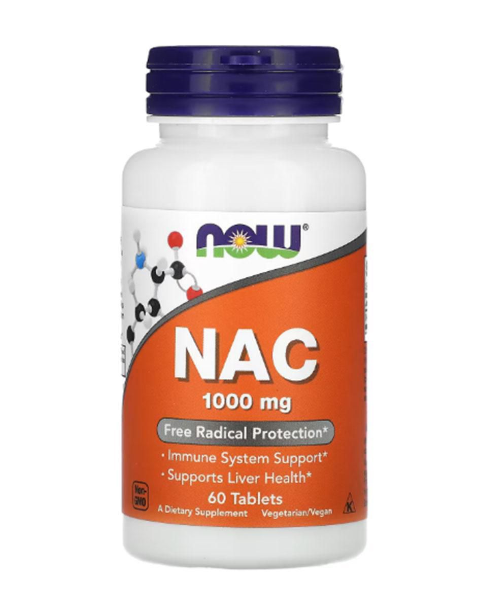 NAC, 1000 mg, 60 comprimidos con n-acetyl cysteine de 60 tabletas NAC, 1000 mg, 60 comprimidos con n-acetyl cysteine de 60 tabletas