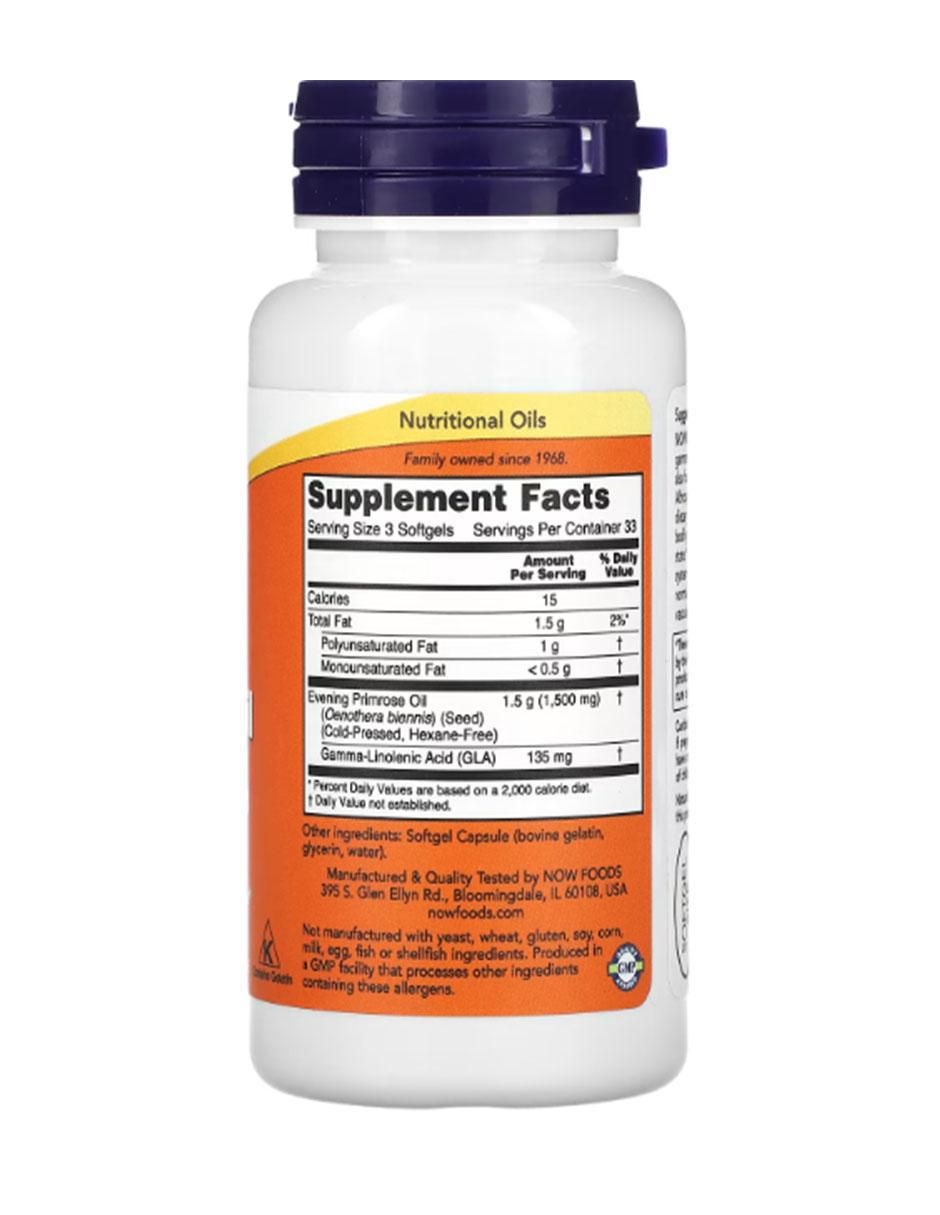 Aceite de onagra, 500 mg, blandas con aceite de onagra de 100 cápsulas 2