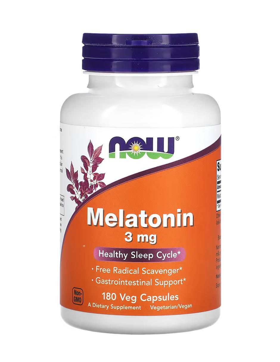 Melatonina, 3 mg, vegetales de 180 cápsulas Melatonina, 3 mg, vegetales de 180 cápsulas
