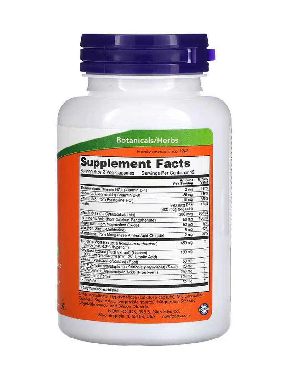 Mood Support con vitaminas y minerales de 90 cápsulas 2