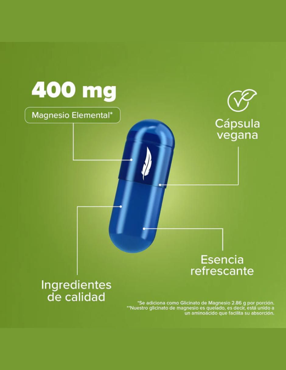 Glicinato de Magnesio de 120 cápsulas 3