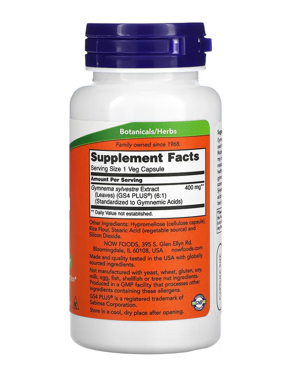 Gymnema Sylvestre con vitaminas y minerales de 90 cápsulas 2
