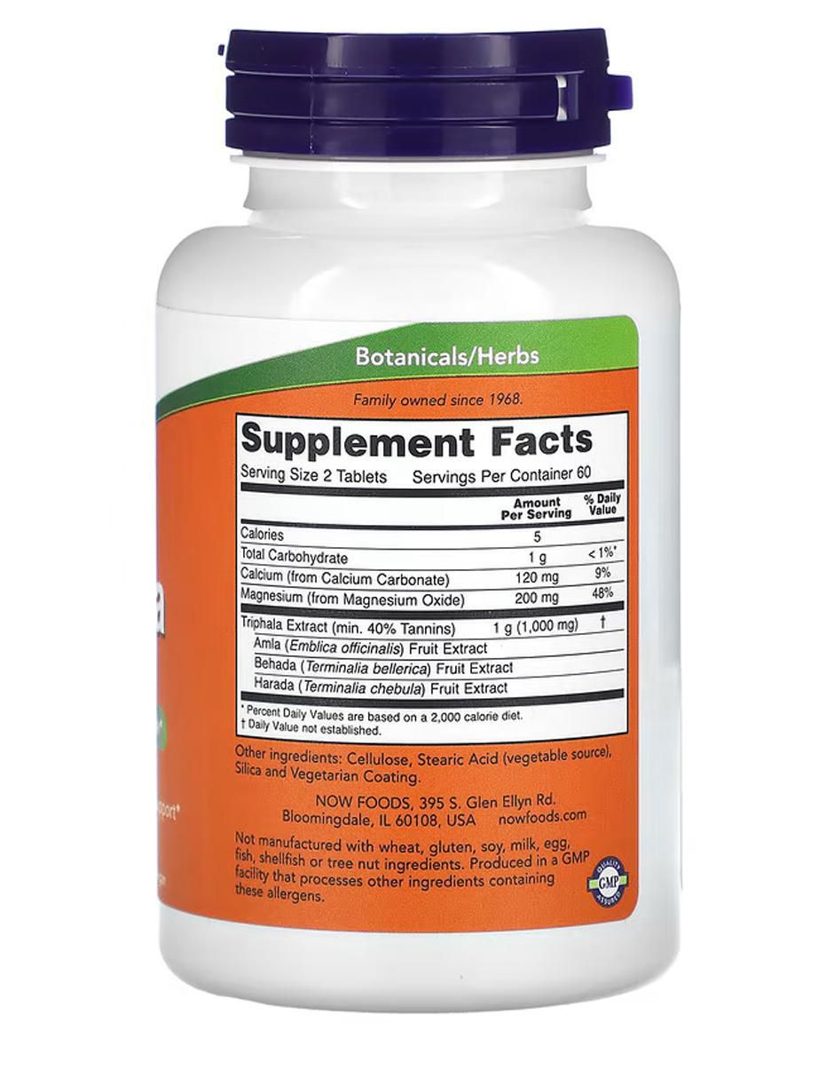 Triphala con vitaminas y minerales de 120 tabletas 2