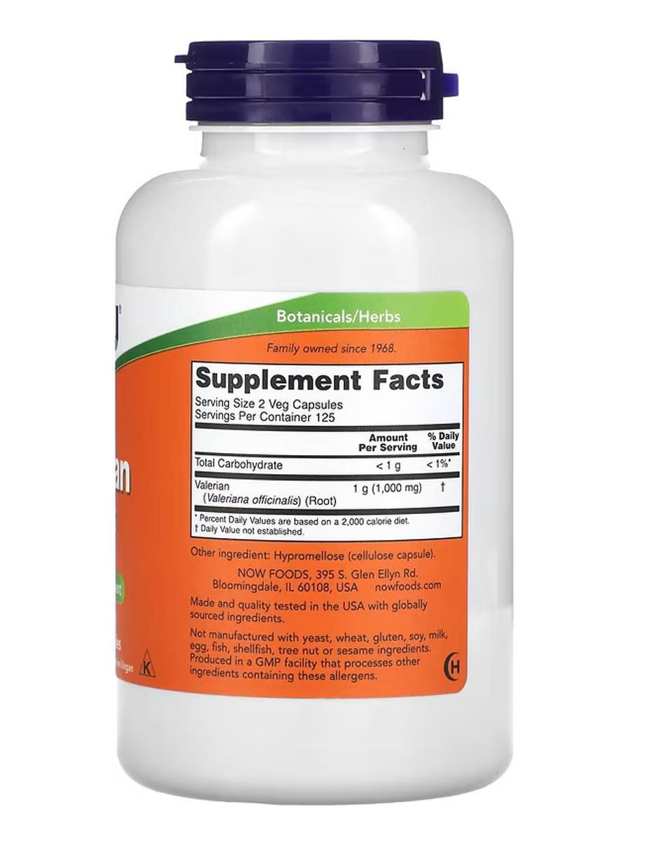 Valerian Root con vitaminas y minerales de 250 cápsulas 2