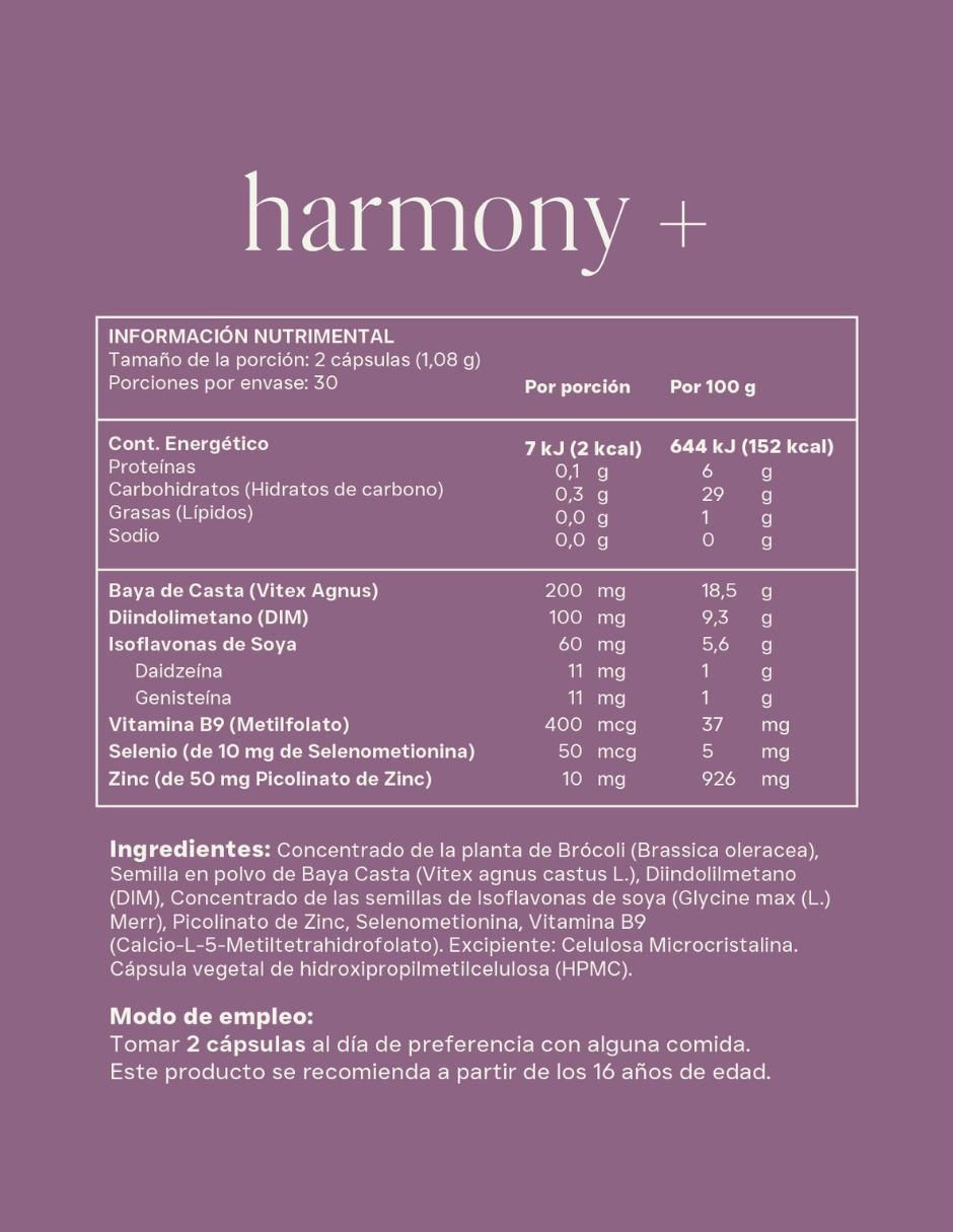 Kit de suplementos alimenticios de Harmony 2