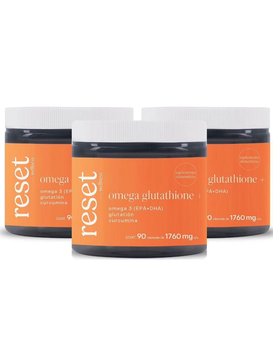 Kit de suplementos alimenticios de OMEGA GLUTATHIONE Reset Wellness | La Nocturna Kit de suplementos alimenticios de OMEGA GLUTATHIONE Reset Wellness | La Nocturna
