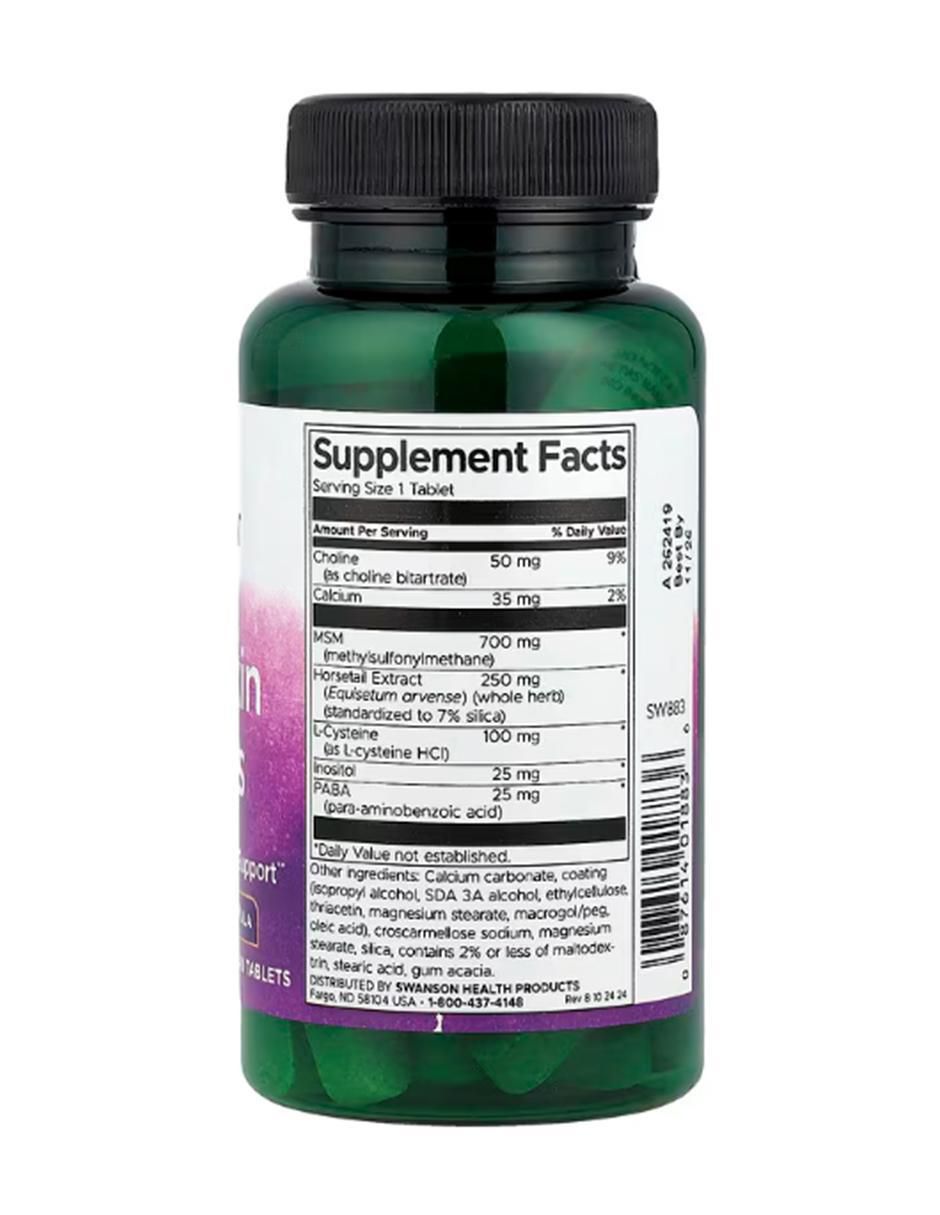 Hair skin and nails con vitaminas y minerales de 60 tabletas 2