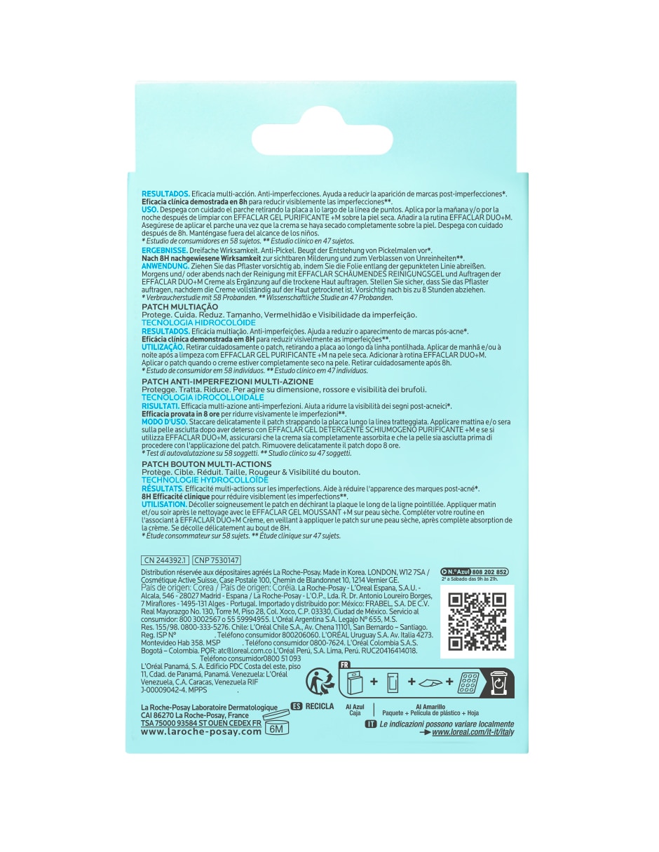 Parches para acné Duo+M Effaclar 2