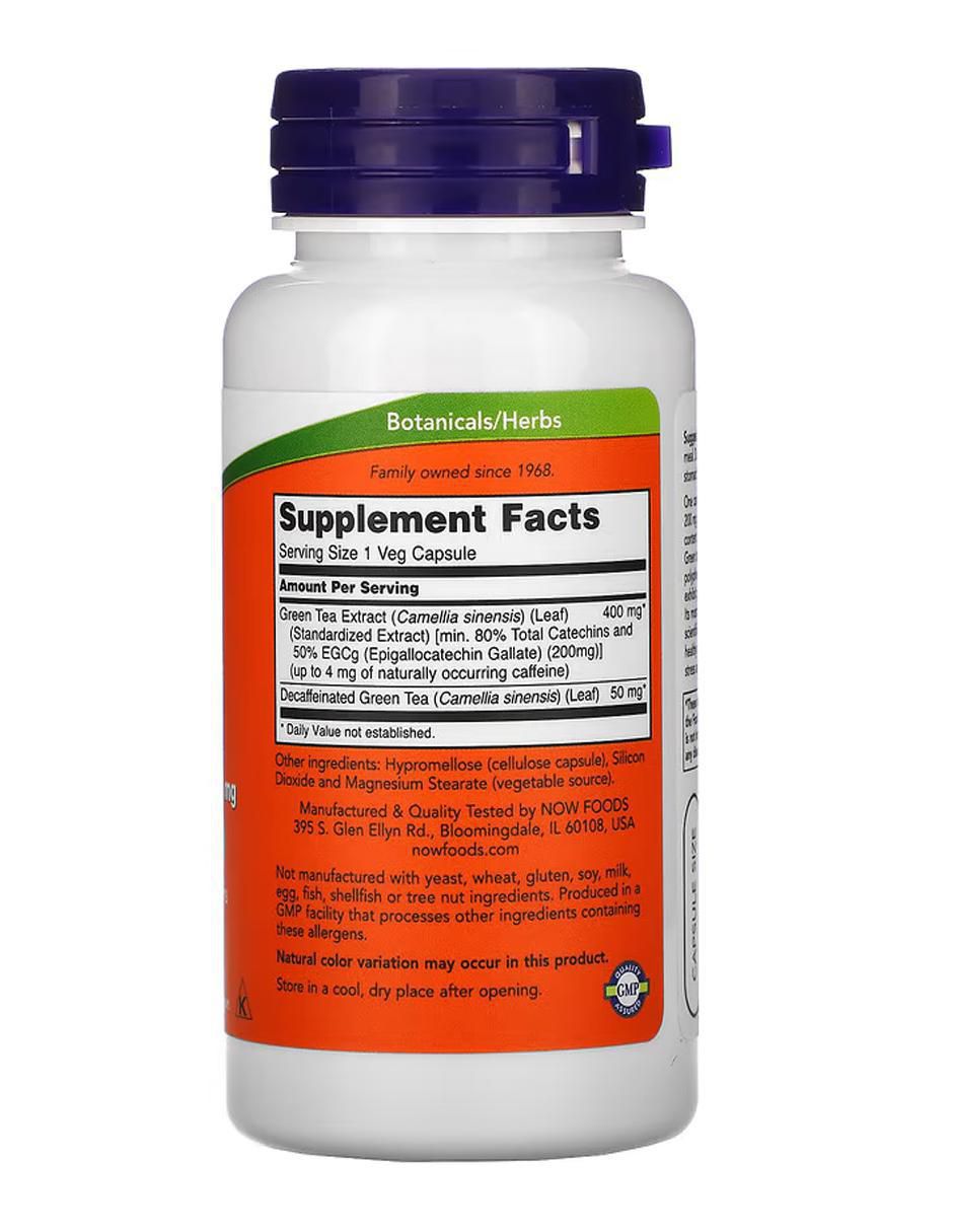 EGCg, extracto de té verde, 400 mg, vegetales de 90 cápsulas 2
