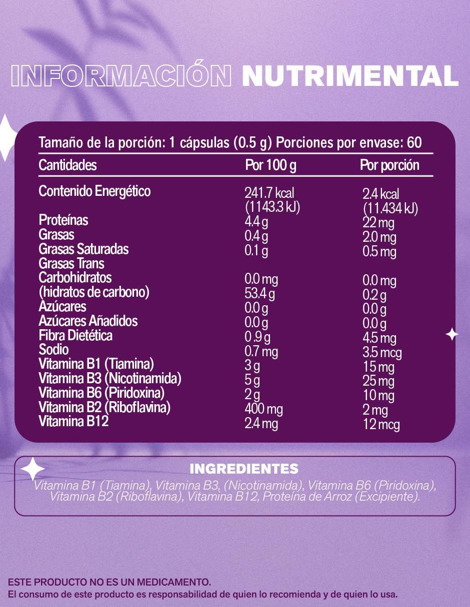 Complex BB con complejo de vitamina B de 60 cáp 5