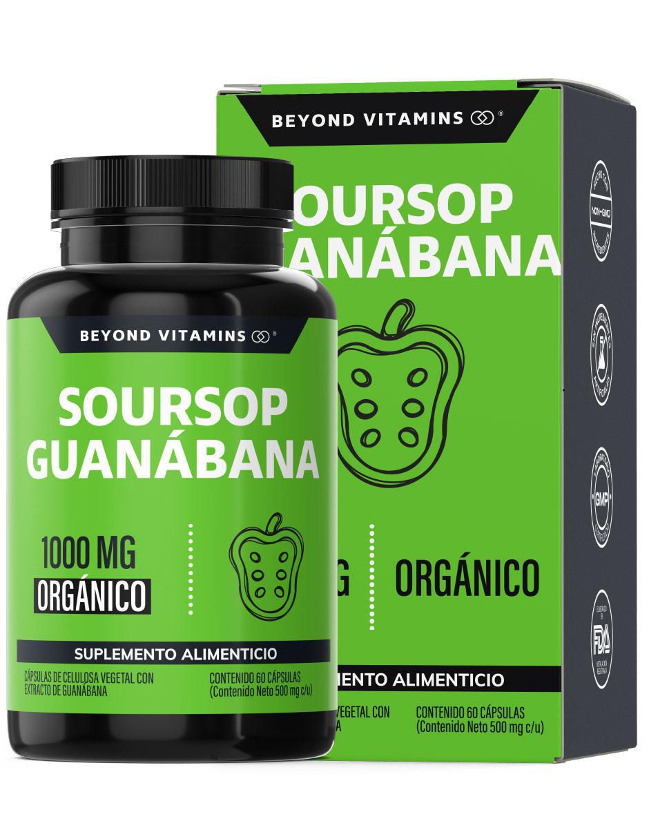 Soursop Guanábana Orgánica de 60 cápsulas Soursop Guanábana Orgánica de 60 cápsulas