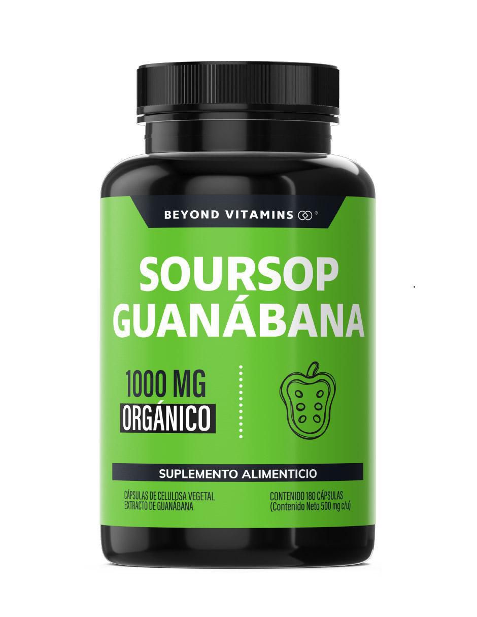 Soursop Guanábana Orgánica de 180 cápsulas Soursop Guanábana Orgánica de 180 cápsulas