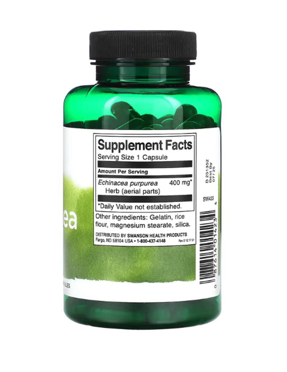 Equinácea con vitaminas y minerales de 100 cápsulas 2