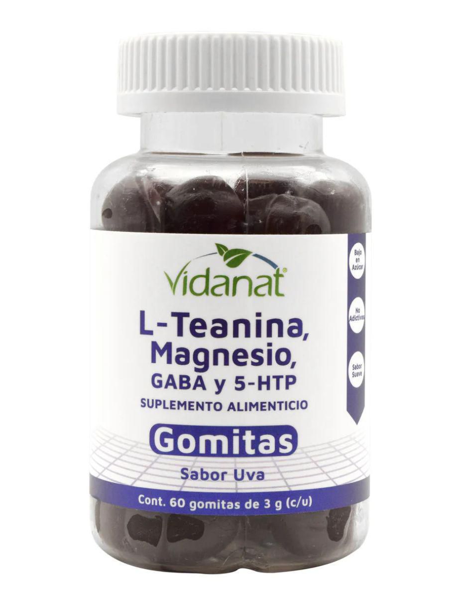 Gomitas L Teanina y Magnesio con l-teanina sabor uva de 60 gomitas Gomitas L Teanina y Magnesio con l-teanina sabor uva de 60 gomitas