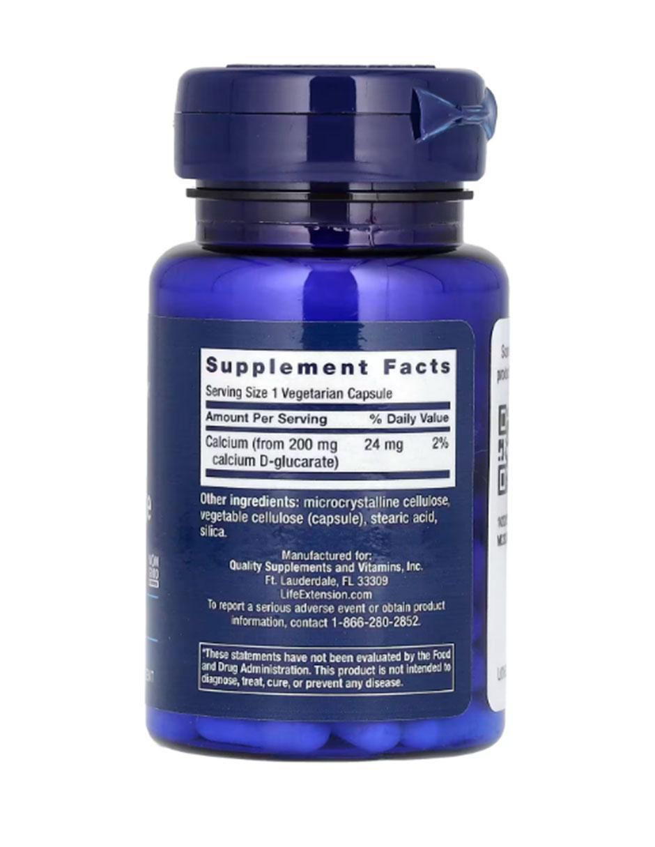 D-glucarato de calcio con calcio de 60 cápsulas 2